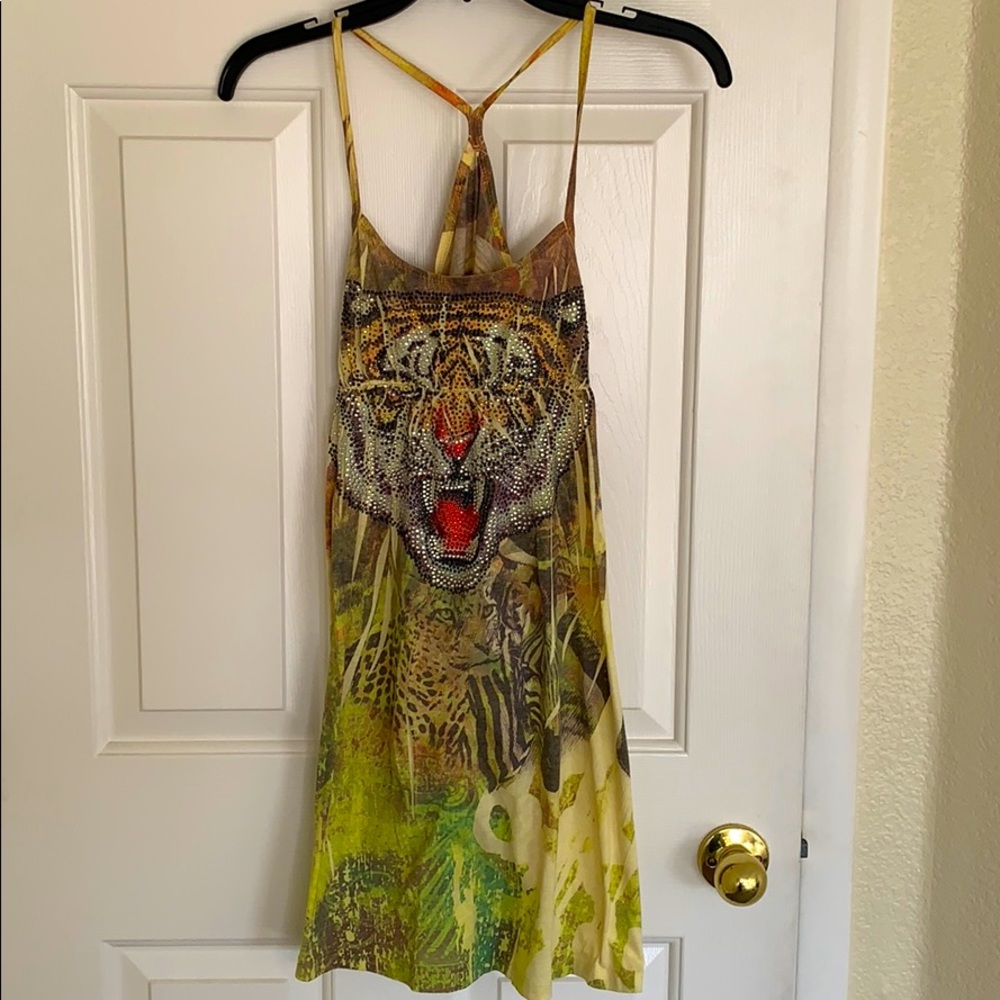 Boutique Tiger Rhinestone Dress